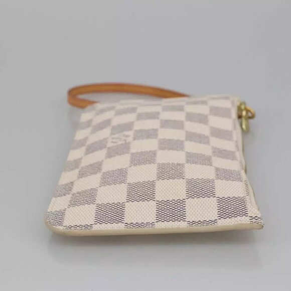 LOUIS VUITTON Damier Azur Neverfull PM Pouch Accessory Pouch LV Auth - Picture 11 of 15